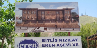 Bitlis’te Ahmet Eren’in Katkılarıyla Kızılay Aşevi ve Hizmet Binası İnşaatı Sürüyor