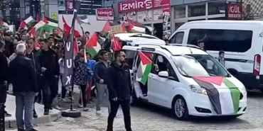 Sarıkamış’ta Filistin İçin Dayanışma Yürüyüşü