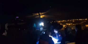 Yüksekten Düşen Şahıs, Jandarma Helikopteriyle Hastaneye Sevk Edildi