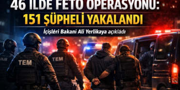 İçişleri Bakanı Ali Yerlikaya Açıkladı: 46 İlde FETÖ Operasyonu, 151 Şüpheli Yakalandı