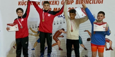 Okul Sporları Küçükler Serbest Güreş Grup Müsabakalarında Büyük Başarı